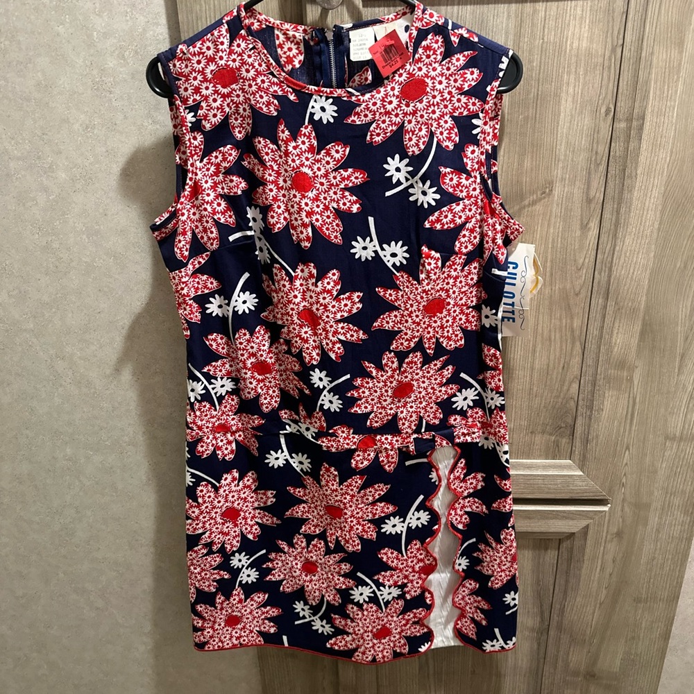 VINTAGE NWT 1971 Greenland Fashions Culotte Dress